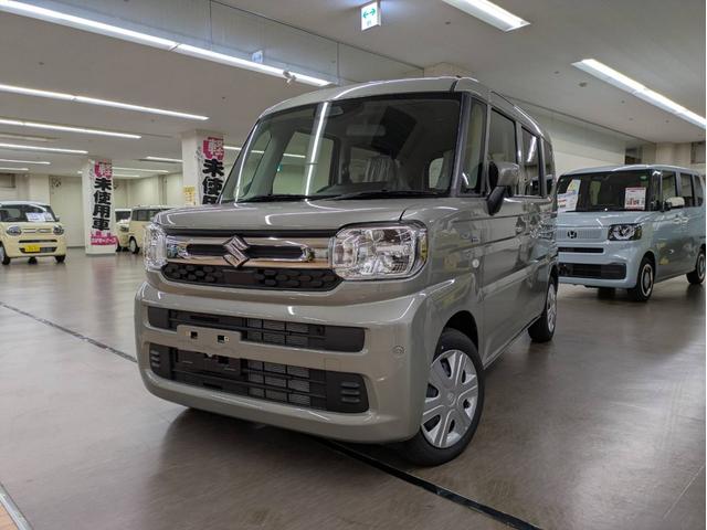 スペーシア ハイブリッドG 届出済未使用車 衝突被害軽減システム 盗難防止システム CVT オートライト アイドリングストップ オートエアコン LEDヘッドライト スマートキー ハイブリット(5枚目)