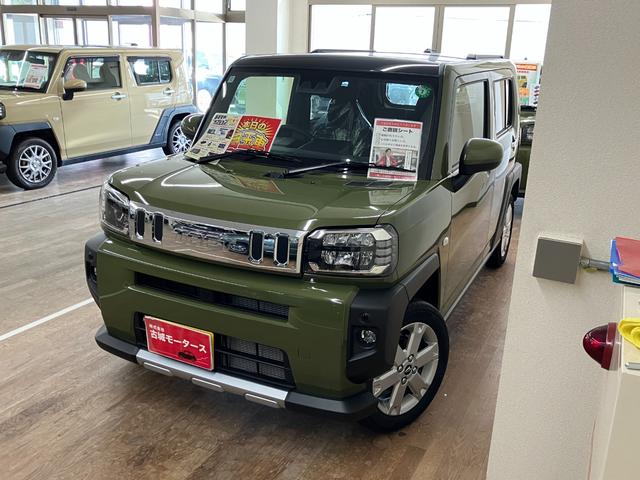 タフト Ｇ　クロムベンチャー　届出済未使用車　衝突被害軽減システム　盗難防止システム　ＣＶＴ　オートライト　アイドリングストップ　バックカメラ　シートヒーター　オートエアコン　ＬＥＤヘッドライト　スマートキー　純正ＡＷホイール（3枚目）