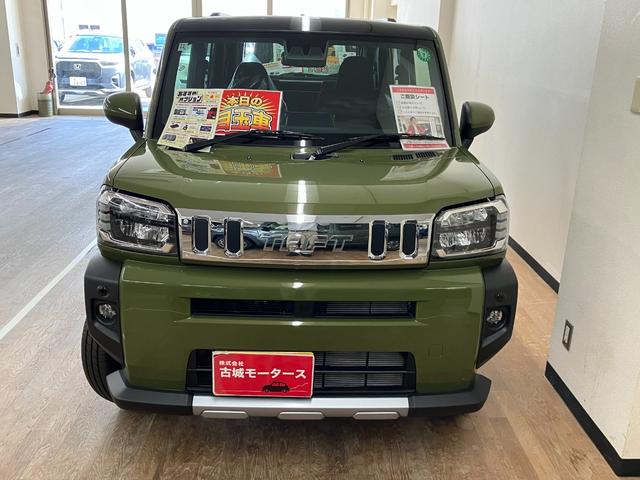 タフト Ｇ　クロムベンチャー　届出済未使用車　衝突被害軽減システム　盗難防止システム　ＣＶＴ　オートライト　アイドリングストップ　バックカメラ　シートヒーター　オートエアコン　ＬＥＤヘッドライト　スマートキー　純正ＡＷホイール（4枚目）