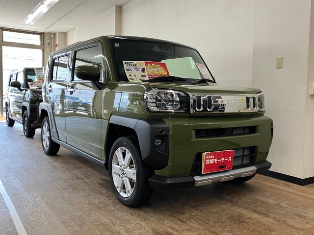 タフト Ｇ　クロムベンチャー　届出済未使用車　衝突被害軽減システム　盗難防止システム　ＣＶＴ　オートライト　アイドリングストップ　バックカメラ　シートヒーター　オートエアコン　ＬＥＤヘッドライト　スマートキー　純正ＡＷホイール（5枚目）