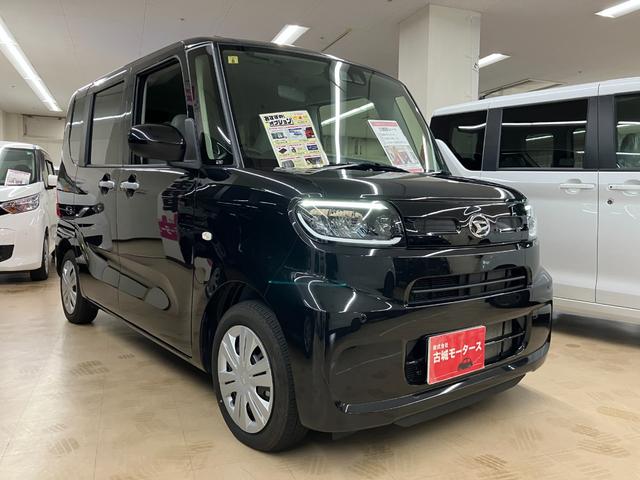 タント Ｘ　ナビ付　衝突被害軽減システム　盗難防止システム　ＣＶＴ　オートライト　アイドリングストップ　バックカメラ　シートヒーター　オートエアコン　ＬＥＤヘッドライト　スマートキー　電動スライドドア　ピラーレス（6枚目）