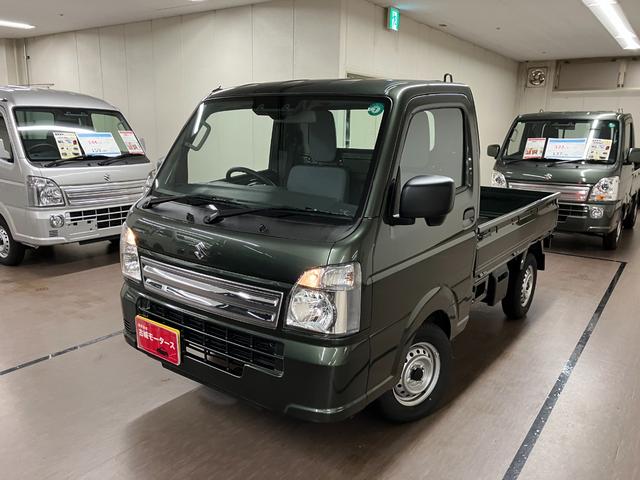 キャリイトラック KC パートタイム4WD 届出済未使用車 衝突被害軽減システム オートライト エアコン キーレスエントリー パワーウィンドウ アイドリングストップ AM/FMラジオ(4枚目)