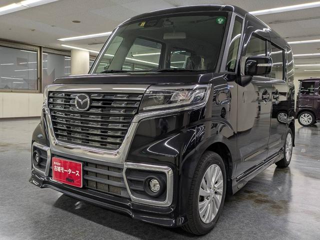 フレアワゴンカスタムスタイル ハイブリッドXG ナビ付 衝突被害軽減システム 盗難防止システム CVT オートライト アイドリングストップ シートヒーター オートエアコン LEDヘッドライト スマートキー 電動スライドドア 純正AWホイール ETC(5枚目)