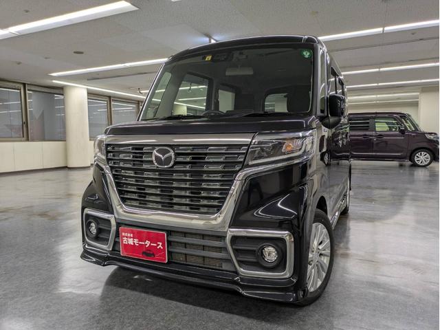 フレアワゴンカスタムスタイル ハイブリッドXG ナビ付 衝突被害軽減システム 盗難防止システム CVT オートライト アイドリングストップ シートヒーター オートエアコン LEDヘッドライト スマートキー 電動スライドドア 純正AWホイール ETC(6枚目)