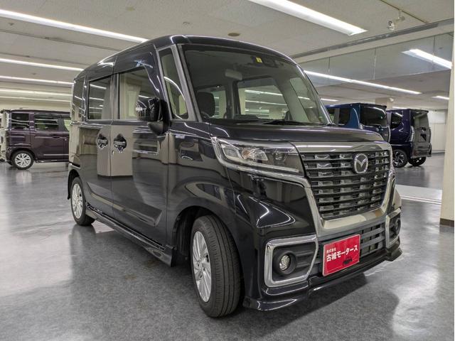 フレアワゴンカスタムスタイル ハイブリッドXG ナビ付 衝突被害軽減システム 盗難防止システム CVT オートライト アイドリングストップ シートヒーター オートエアコン LEDヘッドライト スマートキー 電動スライドドア 純正AWホイール ETC(8枚目)