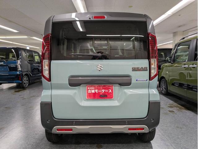 スペーシアギア ハイブリッドＸＺ　届出済未使用車　衝突被害軽減システム　盗難防止システム　アイドリングストップ　シートヒーター　オートエアコン　ＬＥＤヘッドライト　クルーズコントロール　スマートキー　両側電動スライド　純正ＡＷホイール（10枚目）