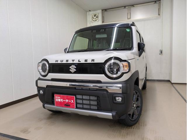ハスラー タフワイルド 届出済未使用車 衝突被害軽減システム 盗難防止システム オートライト アイドリングストップ シートヒーター クルーズコントロール オートエアコン LEDヘッドライト スマートキー 純正AWホイール(4枚目)