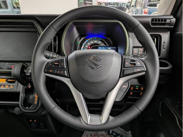 ハスラー タフワイルド 届出済未使用車 衝突被害軽減システム 盗難防止システム オートライト アイドリングストップ シートヒーター クルーズコントロール オートエアコン LEDヘッドライト スマートキー 純正AWホイール(21枚目)