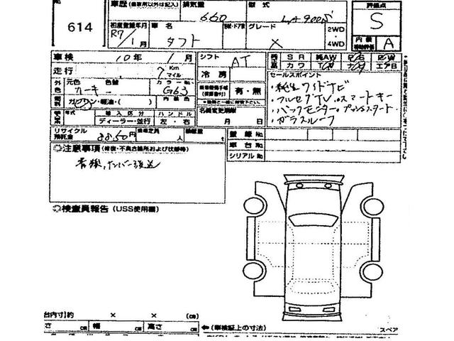タフト X ナビ付 届出済未使用車 衝突被害軽減システム 盗難防止システム CVT オートライト アイドリングストップ バックカメラ オートエアコン スマートキー LEDヘッドライト(4枚目)