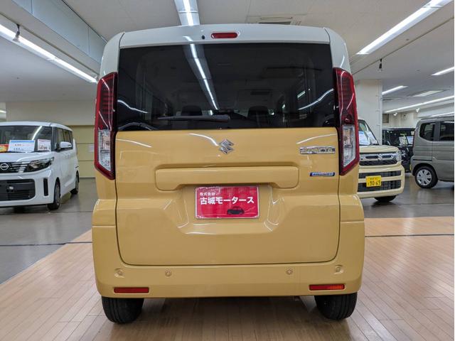 スペーシア ハイブリッドX 衝突被害軽減システム 盗難防止システム CVT オートライト アイドリングストップ シートヒーター オートエアコン LEDヘッドライト スマートキー 両側電動スライドドア(13枚目)