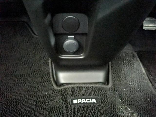 スペーシア ハイブリッドX 衝突被害軽減システム 盗難防止システム CVT オートライト アイドリングストップ シートヒーター オートエアコン LEDヘッドライト スマートキー 両側電動スライドドア(46枚目)