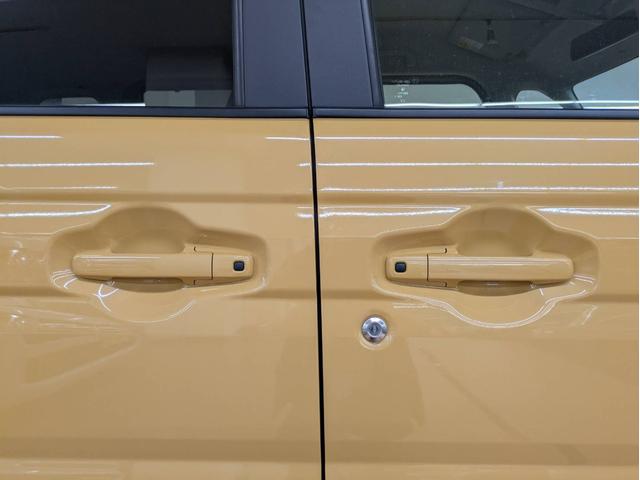 スペーシア ハイブリッドX 衝突被害軽減システム 盗難防止システム CVT オートライト アイドリングストップ シートヒーター オートエアコン LEDヘッドライト スマートキー 両側電動スライドドア(57枚目)