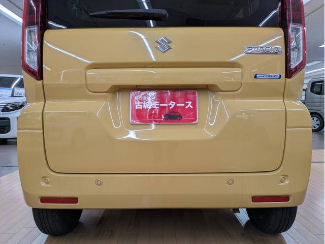 スペーシア ハイブリッドX 衝突被害軽減システム 盗難防止システム CVT オートライト アイドリングストップ シートヒーター オートエアコン LEDヘッドライト スマートキー 両側電動スライドドア(59枚目)