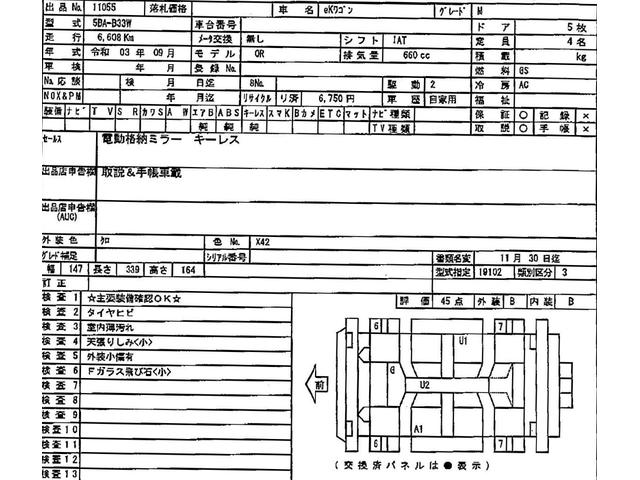 eKワゴン M 衝突被害軽減システム 盗難防止システム CVT オートライト アイドリングストップ シートヒーター キーレスエントリー CDチューナー(3枚目)
