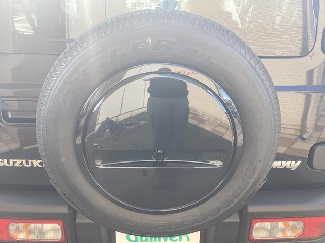 ジムニー XC XC 4WD スズキセーフティサポート クルーズコントロール AT ターボ 純正16アルミ LEDヘッドライト 革巻ハンドル オートマチックハイビーム LEDフォグライト スマートキー 背面タイヤ(19枚目)