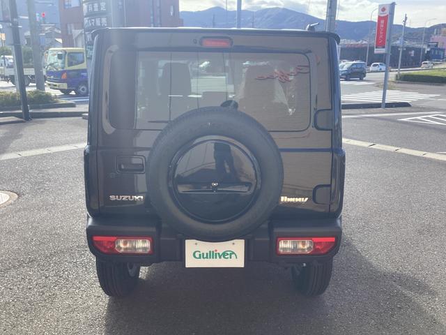 ジムニー XC XC 4WD スズキセーフティサポート クルーズコントロール AT ターボ 純正16アルミ LEDヘッドライト 革巻ハンドル オートマチックハイビーム LEDフォグライト スマートキー 背面タイヤ(23枚目)