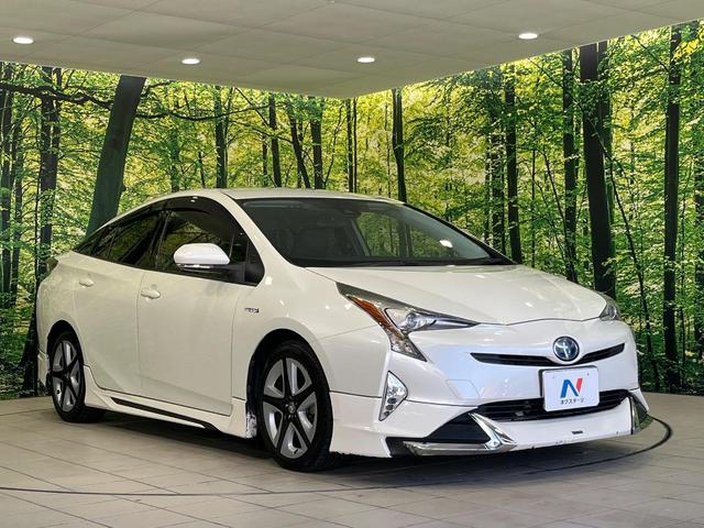 プリウス Sツーリングセレクション モデリスタフルエアロ 純正ナビ バックカメラ セーフティセンス レーダークルコン 前席シートヒーター 合皮シート LEDランプ LEDフォグ オートライト オートエアコン スマートキー 17インチAW(17枚目)