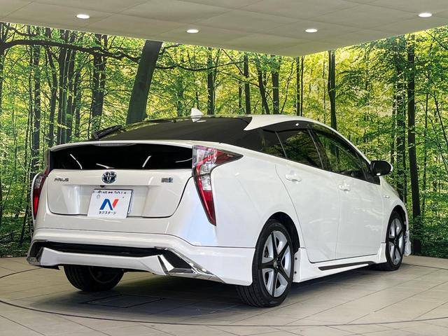 プリウス Sツーリングセレクション モデリスタフルエアロ 純正ナビ バックカメラ セーフティセンス レーダークルコン 前席シートヒーター 合皮シート LEDランプ LEDフォグ オートライト オートエアコン スマートキー 17インチAW(18枚目)