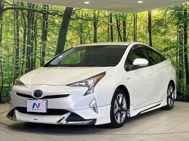 プリウス Sツーリングセレクション モデリスタフルエアロ 純正ナビ バックカメラ セーフティセンス レーダークルコン 前席シートヒーター 合皮シート LEDランプ LEDフォグ オートライト オートエアコン スマートキー 17インチAW(54枚目)