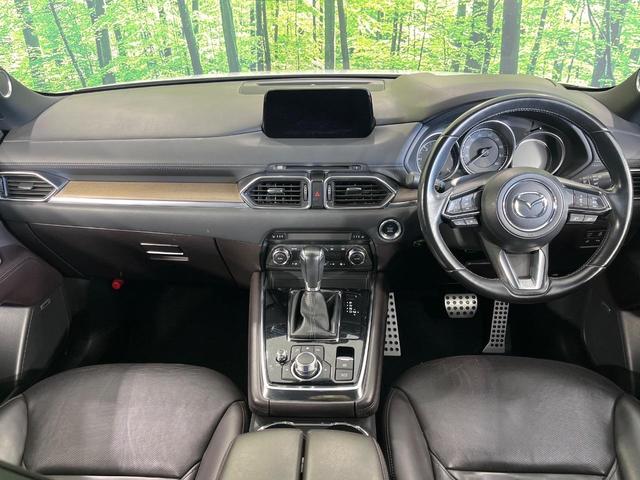 CX-8 XD Lパッケージ 4WD マツダコネクト 後席モニター 360度ビュー BOSE スマートブレーキサポート ブラインドスポットモニター パワーバックドア レザーシート 前/中列シートヒーター ステアリングヒーター(2枚目)