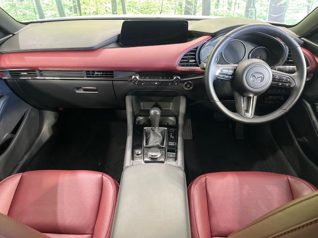 MAZDA3ファストバック Xプロアクティブ ツーリングセレクション 4WD 純正10.25型ナビ 360度ビュー 赤革シート BOSE スマートブレーキサポート レーダークルコン ブラインドスポットモニター クリアランスソナー ステアリングヒーター 前席シートヒーター(2枚目)