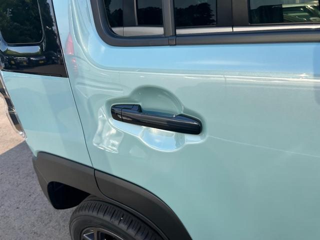 ハスラー タフワイルド 届出済未使用 スズキセーフティサポート オートエアコン クルーズコントロール シートヒーター 革巻ステアリング スマートキー LEDヘッドランプ LEDライトフォグ オートライト クリアランスソナー(32枚目)