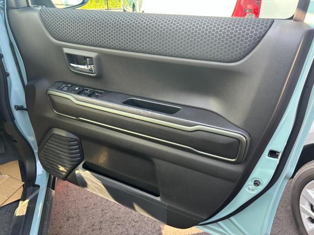 ハスラー タフワイルド 届出済未使用 スズキセーフティサポート オートエアコン クルーズコントロール シートヒーター 革巻ステアリング スマートキー LEDヘッドランプ LEDライトフォグ オートライト クリアランスソナー(34枚目)