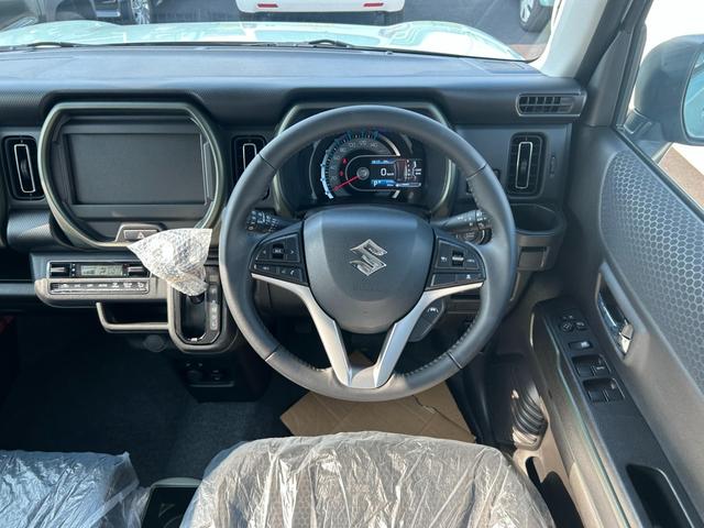 ハスラー タフワイルド 届出済未使用 スズキセーフティサポート オートエアコン クルーズコントロール シートヒーター 革巻ステアリング スマートキー LEDヘッドランプ LEDライトフォグ オートライト クリアランスソナー(59枚目)