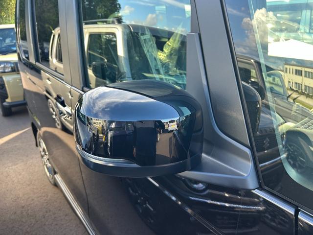 N-BOXカスタム 届出済未使用車 左側パワースライドドア シートヒーター アルミホイール クルーズコントロール 衝突被害軽減ブレーキ オートエアコン アイドリングストップ プッシュスタート 電動格納ミラー(28枚目)