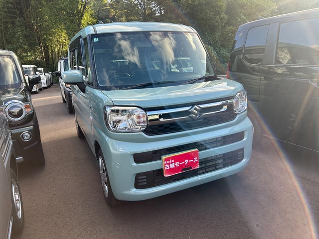 スペーシア ハイブリッドG ETC付き 衝突被害軽減ブレーキ クリアランスソナー 盗難防止システム スマートキー アイドリングストップ スライドドア LEDヘッドライト 電動格納ミラー オートエアコン オートライト(3枚目)