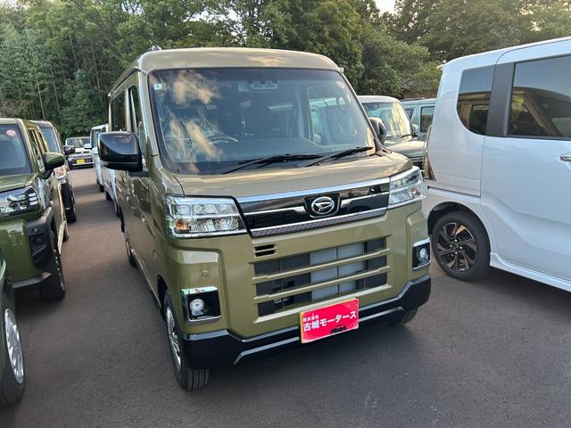 アトレー RS 4WD 届出済未使用車 衝突被害軽減ブレーキ クリアランスソナー 盗難防止システム 両側電動スライドドア オートライト オートエアコン LEDヘッドライト フォグランプ クルーズコントロール(3枚目)