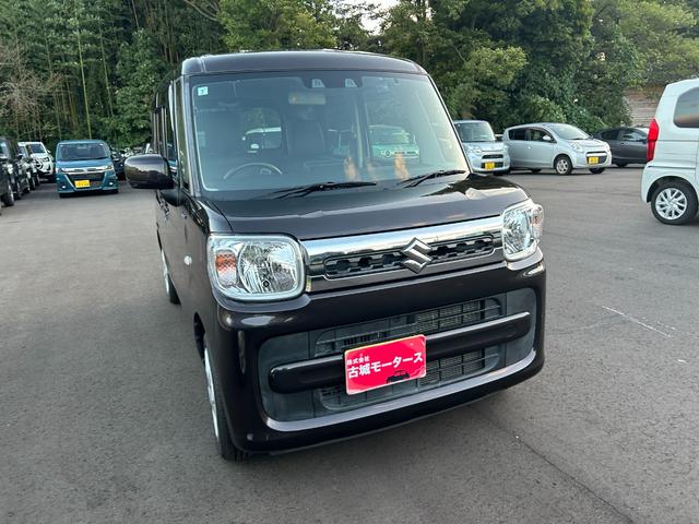 スペーシア ハイブリッドX ナビ付 Bluetooth対応 バックカメラ付 衝突被害軽減ブレーキ クリアランスソナー 盗難防止システム スマートキー 両側電動スライドドア アイドリングストップ 電動格納ミラー オートエアコン(3枚目)