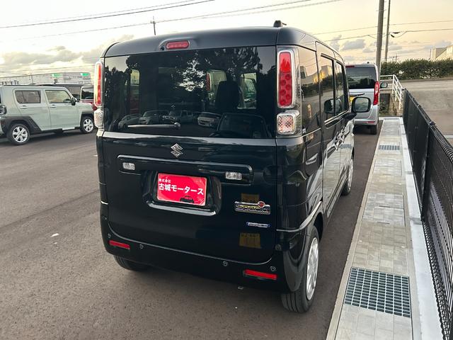 スペーシア ハイブリッドG 衝突被害軽減ブレーキ クリアランスソナー 盗難防止システム アイドリングストップ スマートキー オートライト オートライト スライドドア 電動格納ミラー アイドリングストップ 社外オーディオ付(7枚目)