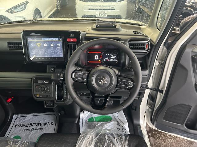 スペーシアギア ハイブリッドXZ 届出済未使用車 全方位ナビ 両側電動スライドドア アイドリングストップ 横滑り防止装置 衝突被害軽減ブレーキ クルーズコントロール シートヒーター アルミホイール ルーフレール オートエアコン(57枚目)