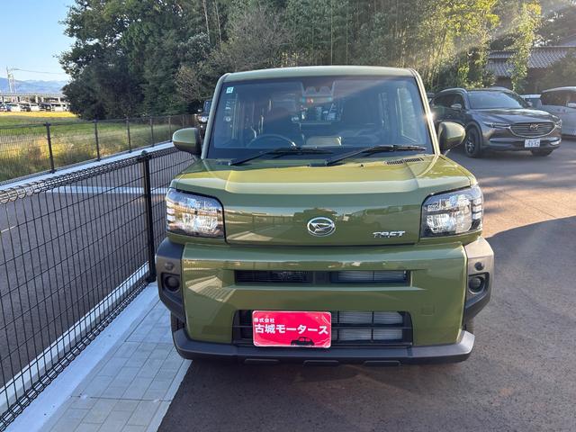 タフト X 届出済未使用車 衝突被害軽減ブレーキ アイドリングストップ クリアランスソナー オートエアコン プッシュスタート スマートキー 横滑り防止装置 サンルーフ 電動格納ミラー オートライト(2枚目)