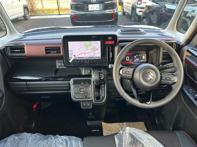 スペーシアカスタム ハイブリッドXS 届出済未使用車 全方位ナビ 両側電動スライドドア アイドリングストップ クルーズコントロール 衝突被害軽減ブレーキ 横滑り防止装置 シートヒーター スマートキー オートエアコン オートライト(56枚目)