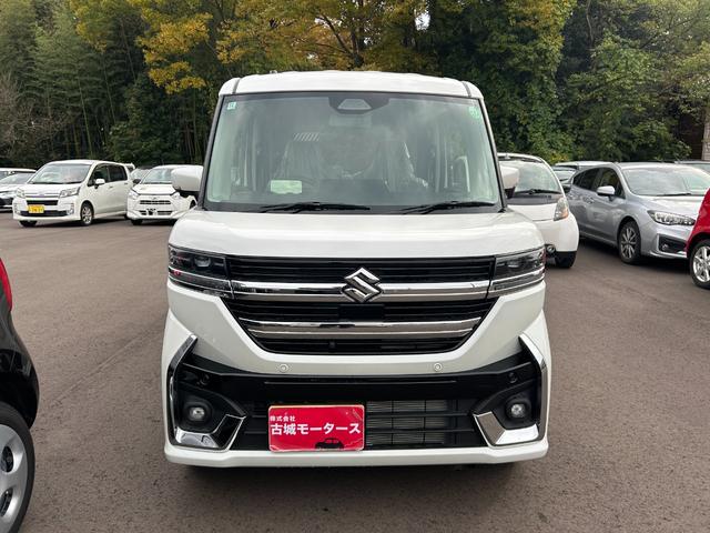 スペーシアカスタム ハイブリッドXS 届出済未使用車 全方位ナビ 両側電動スライドドア シートヒーター ハンドルヒーター アイドリングストップ 横滑り防止装置 クルーズコントロール 衝突被害軽減ブレーキ オートエアコン プッシュスタート(2枚目)