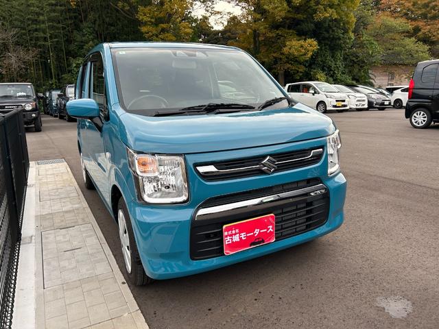 ワゴンR FX 衝突被害軽減ブレーキ クリアランスソナー レーンアシスト 横滑り防止装置 シートヒーター オートエアコン オートライト プッシュスタート スマートキー 電動格納ミラー パワーウィンドウ(3枚目)