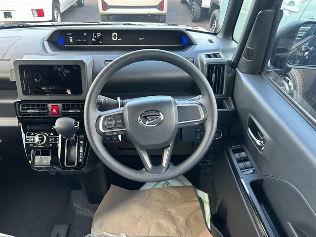 タント カスタムＸ　届出済未使用車　アルミホイール　シートヒーター　両側電動スライドドア　衝突被害軽減ブレーキ　アイドリングストップ　横滑り防止装置　クリアランスソナー　盗難防止システム　オートエアコン　プッシュスタート（50枚目）