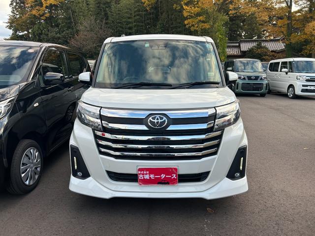 ルーミー カスタムG 両側電動スライドドア シートヒーター アルミホイール 衝突被害軽減ブレーキ アイドリングストップ クリアランスソナー オートエアコン オートライト プッシュスタート スマートキー 電動格納ミラー(2枚目)