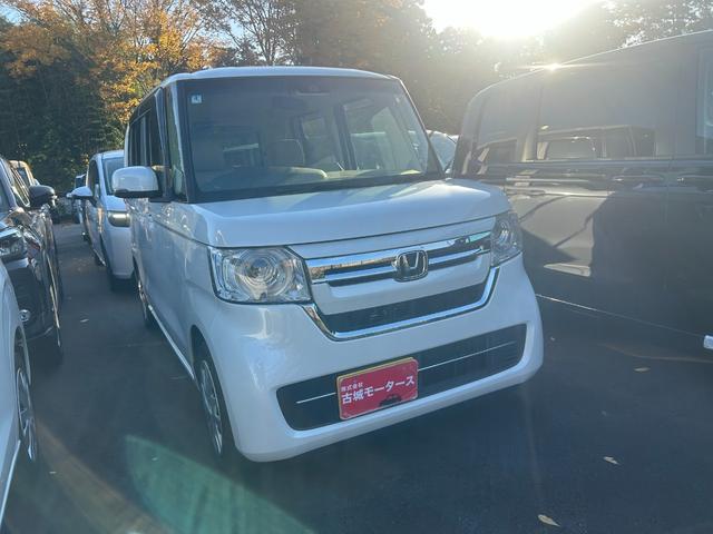 N-BOX L ナビ バックカメラ ETC 衝突被害軽減ブレーキ クルーズコントロール クリアランスソナー 横滑り防止装置 シートヒーター 片側電動スライドドア オートエアコン オートライト プッシュスタート(3枚目)