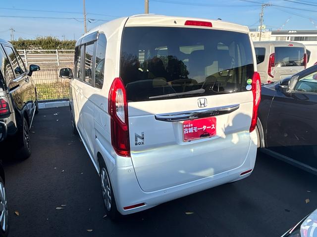 N-BOX L ナビ バックカメラ ETC 衝突被害軽減ブレーキ クルーズコントロール クリアランスソナー 横滑り防止装置 シートヒーター 片側電動スライドドア オートエアコン オートライト プッシュスタート(6枚目)