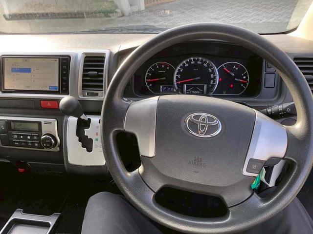 ハイエースバン ロングスーパーＧＬ　ドライブレコーダー　バックカメラ　ナビ　ＴＶ　レーンアシスト　衝突被害軽減システム　両側スライドドア　オートマチックハイビーム　オートライト　電動格納ミラー　ＡＴ　アルミホイール　ＣＤ（2枚目）