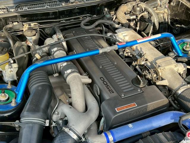 スープラ 2.5GTツインターボR 純正5速MT/純正ドアバイザー/社外アルミホイール/クスコ車高調/レカロシート/エアコン/パワーウィンドウ(17枚目)