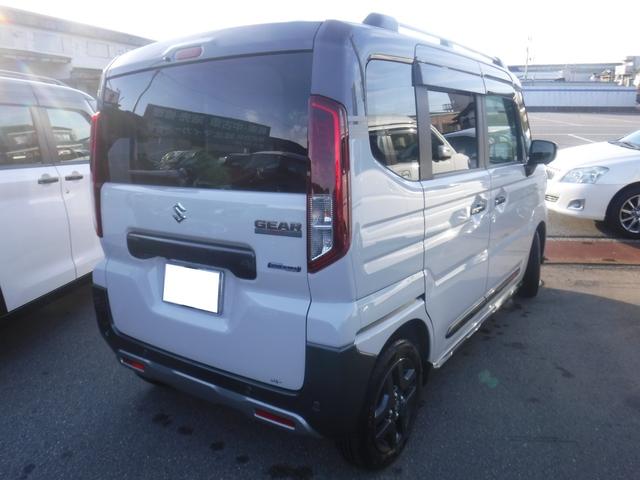 スペーシアギア ハイブリッドXZ 4WD ワンオーナー 禁煙車 純正9インチメモリーナビ フルセグTV 全方位カメラ ステアリングヒーター スズキセーフティサポート LEDヘッドライト シートヒーター 両側パワースライドドア HUD(3枚目)