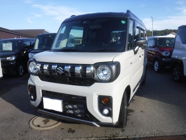 スペーシアギア ハイブリッドXZ 4WD ワンオーナー 禁煙車 純正9インチメモリーナビ フルセグTV 全方位カメラ ステアリングヒーター スズキセーフティサポート LEDヘッドライト シートヒーター 両側パワースライドドア HUD(9枚目)