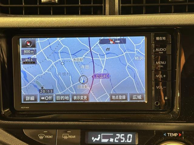 アクア Ｓ　純正ナビ／ＴＶ／ＣＤ／Ｂｌｕｅｔｏｏｔｈ　ＥＴＣ　純正フルエアロ　純正１５インチアルミ　キーレス（60枚目）