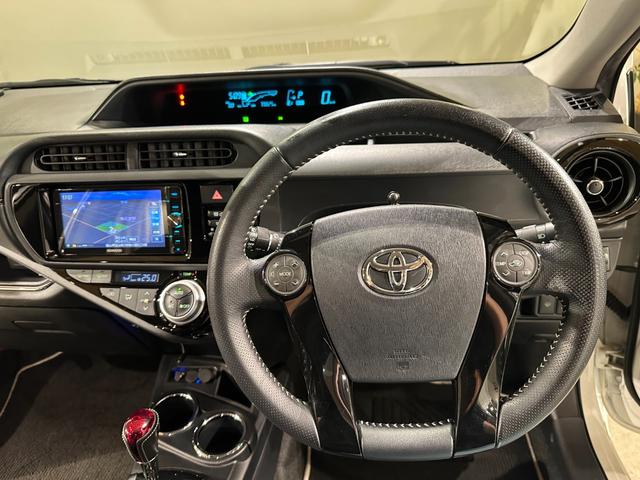 アクア Ｇ　Ｇ’ｓ　ナビ／ＴＶ／ＣＤ／ＤＶＤ／Ｂｌｕｅｔｏｏｔｈ　バックモニター　ドラレコ　Ｇ’ｚ専用１７インチアルミ／シート／エアロ　ＬＥＤライト／フォグライト（53枚目）