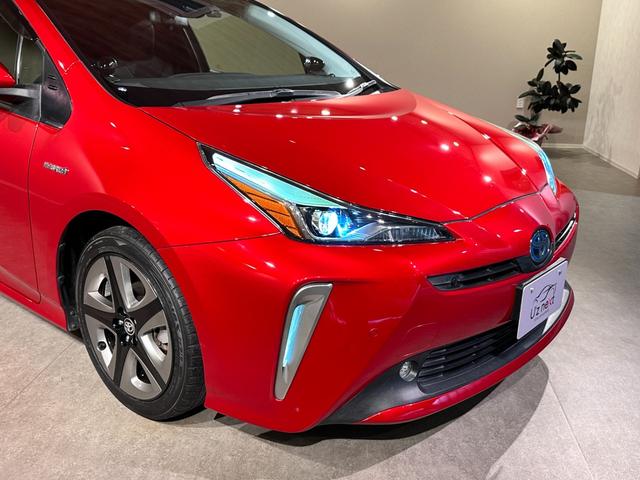 プリウス Sツーリングセレクション 純正9インチナビ/TV/CD/DVD/Bluetooth バックモニター ブラックレザーシート/ヒーター付 純正17インチアルミ ETC ドラレコ LEDライト/フォグライト レーダークルーズ(14枚目)