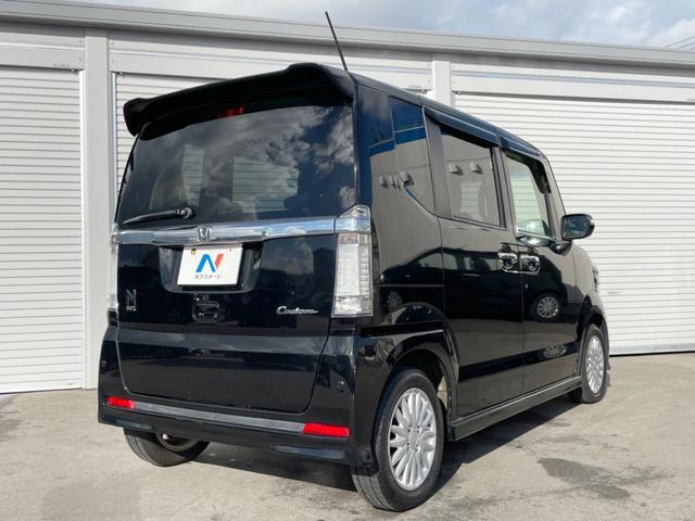 N-BOXカスタム G 禁煙車 純正ナビ バックカメラ コーナーセンサー スマートキー HIDヘッドライト ETC オートライト オートエアコン CD DVD再生 地デジ 横滑り防止装置 アイドリングストップ(17枚目)